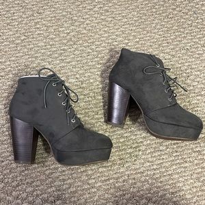Grey Ankle boots